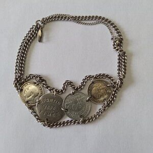 Unique antique "love token" bracelet in amazing condition for its age